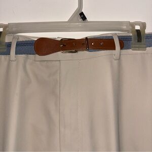 PGA Tour Men’s Golf Pants 38x30 Grey + Matching Belt